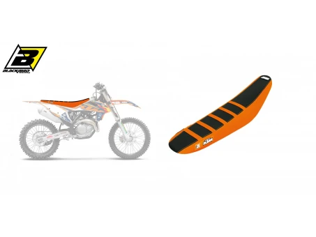 Husă șa BLACKBIRD KTM SX/SXF '19-'22, EXC '20-'23 ZEBRA culoare Portocaliu Negru