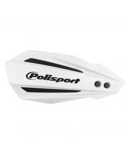 Set Handguard POLISPORT MODEL BULLIT cu kit montaj universal 22/28 '1222' - Alb