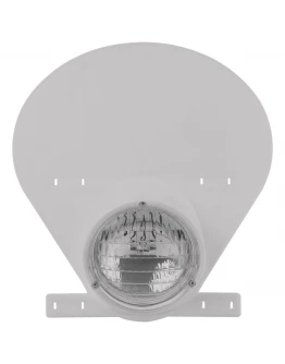 Far vintage moto "PRESTON PETTY" cu led alb POLISPORT - Alb