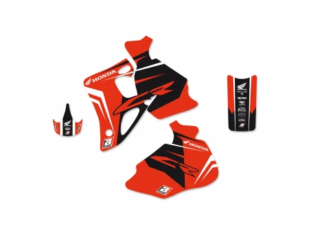 Kit grafic BLACKBIRD HONDA CR 80 '96-'02 DREAM 4 culoare Rosu Negru
