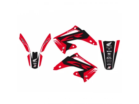 Kit grafic BLACKBIRD HONDA CR 125R '00-'01, CR 250R '02-'07 DREAM 4 culoare Rosu Negru