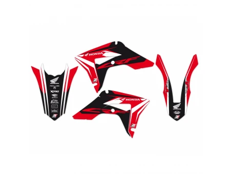 Kit grafic BLACKBIRD HONDA CRF 250R '18-'21, CRF 450R '17-'21, CRF 450X '17-'24 culoare Rosu Negru