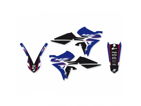 Kit grafic BLACKBIRD YAMAHA YZ 250F '14-'18, YZ 450F '14-'17 DREAM 4 culoare Albastru Negru