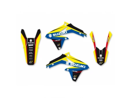 Kit grafic BLACKBIRD SUZUKI RMZ 450 '08-'17 DREAM 4 culoare Albastru Galben Negru