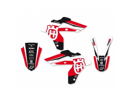 Kit grafic BLACKBIRD HUSQVARNA CR 125 '06-'08, WR 250/300 '06-'13 DREAM 4 culoare Rosu Alb Negru