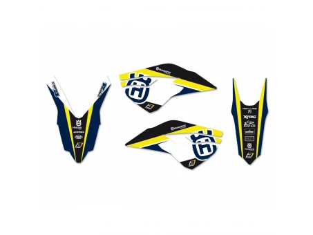 Kit grafic BLACKBIRD HUSQVARNA FC/TC '14-'15, TE/FE '14-'16 DREAM 4 culoare Albastru Galben