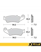 PROX KLOCKI HAMULCOWE KH185 CRF/KXF/RMZ/YZF PRZÓD | 37.103202