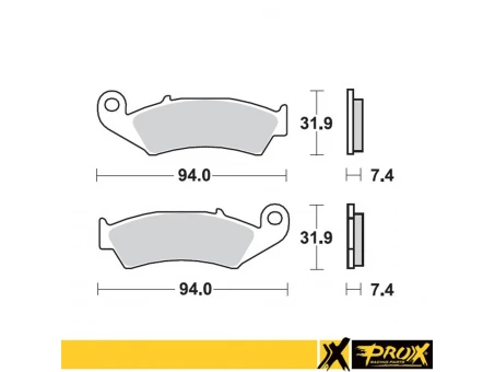 PROX KLOCKI HAMULCOWE KH125 HONDA CR125/250/500 87-94 PRZÓD | 37.105302
