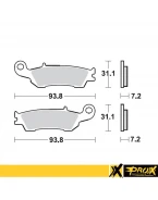 PROX KLOCKI HAMULCOWE KH450 YAMAHA YZ 125/250/250F/450F 08-16 PRZÓD | 37.105802