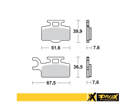PROX KLOCKI HAMULCOWE KH302 KAWASAKI KX 65 00-20, SUZUKI RM 65 03-05 PRZÓD | 37.107202