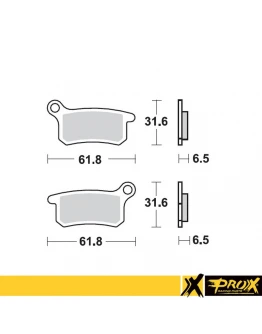 Placute de frana ProX KH357 KTM SX 65 '02-20 fata