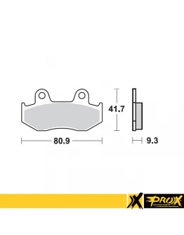 Placute de frana ProX KH323 YAMAHA YFZ 450R '09-19 spate