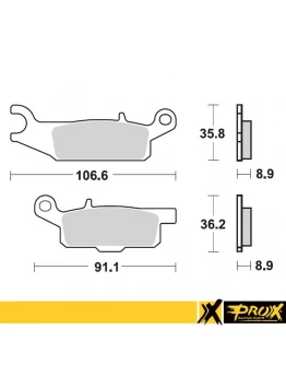 Placute de frana ProX KH446 YAMAHA YFM 550 GRIZZLY '11-14, YFM 700 GRIZZLY '07-18 spate dreapta