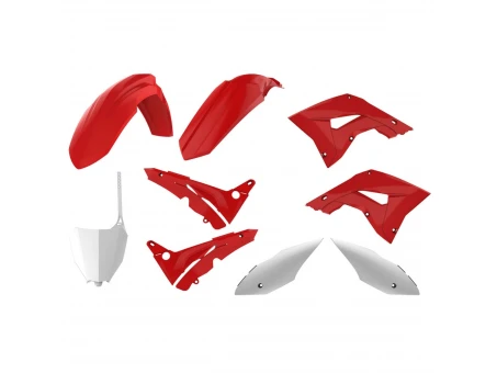 Kit plastice POLISPORT - HONDA CR 125/250 '04-'07 - Rosu Alb