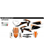 Kit grafic UFO KTM SX/SXF 125/150/250/350/450 19-22 APODIS culoare OEM (Portocaliu/Alb/Negru) | AD022999X