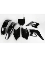Kit complet plastice UFO SUZUKI RMZ 250 04-06 culoare Negru (SU403E001) | SUKIT403001