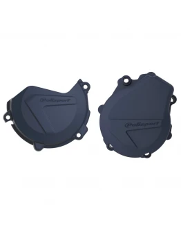 Kit protectii capac ambreiaj/alternator POLISPORT - KTM EXC-F/XC-F 450/500 '17-22; Husqvarna FE 450/501 '17-22 - Albastru