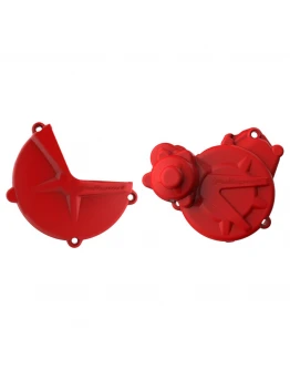 Kit protectii capac ambreiaj/alternator POLISPORT - GAS GAS EC/XC 250/300 '17-'20 - Rosu