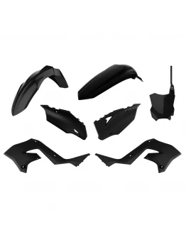 Kit plastice POLISPORT - KAWASAKI KX 125/250 '03-'0NG NA KXF 450 22) - Negru