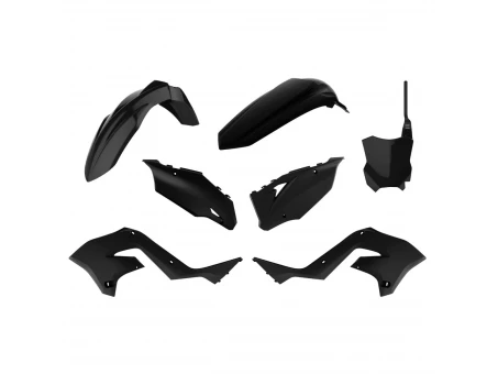 Kit plastice POLISPORT - KAWASAKI KX 125/250 '03-'0NG NA KXF 450 22) - Negru
