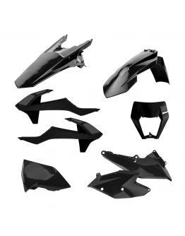 Kit plastice POLISPORT - KTM EXC/EXC-F TPI '17-'19 - Negru