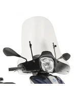 Parbriz moto KAPPA - PIAGGIO Medley 125-150 (16-19) 46,5 x 67 CM Transparent - necesar Kit montaj A5606AK | 5612AK