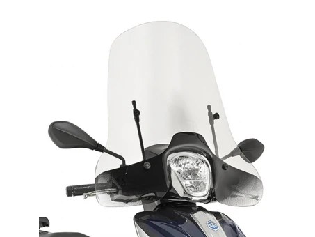 Parbriz moto KAPPA - PIAGGIO Medley 125-150 (16-19) 46,5 x 67 CM Transparent - necesar Kit montaj A5606AK | 5612AK