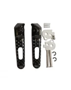Set scărițe pasager BIKETEC cu prinderi complete Honda CBR 600RR / CBR 1000RR ’03-14 - Negru | BTFR005