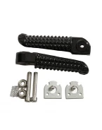 Set scărițe pasager BIKETEC cu prinderi complete Yamaha YZF R1/R6 - Negru | BTFR013