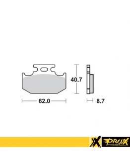 Placute de frana ProX KH152 KAWASAKI KX 125/250/500 '89-94, SUZUKI RM 125/250 '89-94, YAMAHA YZ 125 '92-97, 250 '92-97, YZ/YZF 400 '98 spate