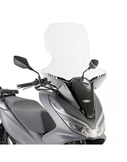 Parbriz moto KAPPA - HONDA PCX 125 (18-19) 85 X 63 CM Transparent - necesar Kit montaj D1163KITK