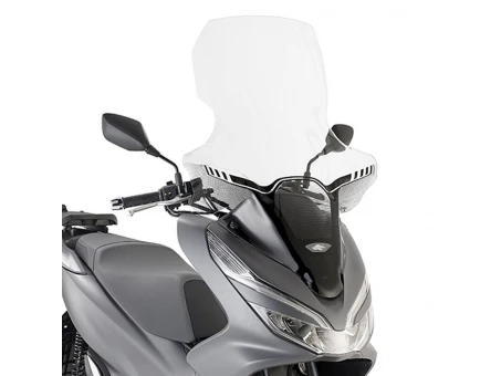 Parbriz moto KAPPA - HONDA PCX 125 (18-19) 85 X 63 CM Transparent - necesar Kit montaj D1163KITK | 1163DTK