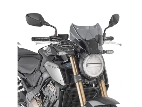 Parbriz moto KAPPA - HONDA CB 1000R (18-19), CB 650R (21-23), BENELLI 502C (19)YAMAHA MT 07 / 09 '21-'23 22 X 31 CM Fumuriu - fara montura | 1173SK