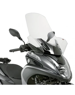 Parbriz moto KAPPA - YAMAHA TRICITY 125-155 (14-19), MBK TRYPTIK 125 (14-17) 74 X 63 Transparent - necesar Kit montaj D2120KITK