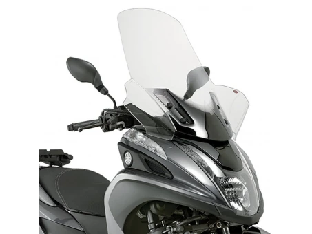 Parbriz moto KAPPA - YAMAHA TRICITY 125-155 (14-19), MBK TRYPTIK 125 (14-17) 74 X 63 Transparent - necesar Kit montaj D2120KITK | 2120DTK