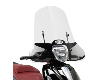 Parbriz moto KAPPA - PIAGGIO Beverly 125ie-300ie-350 (10-19) 47 x 72 CM Transparent - necesar Kit montaj A5606AK | 5606AK