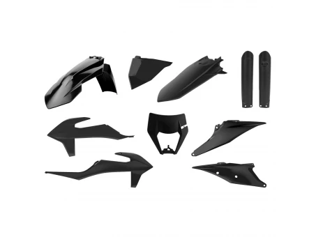 Kit plastice POLISPORT - (FULL KIT) KTM EXC/EXC-F TPI '20-'23 - Negru | 91017