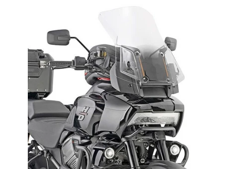 Parbriz moto KAPPA - HARLEY-DAVIDSON PAN AMERICA 1250 21, 46 X 49,5 CM Transparent - necesar Kit montaj D8400KITK | 8400DTK