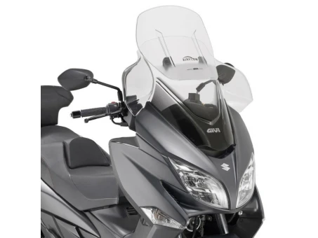 Parbriz moto KAPPA - SUZUKI BURGMAN 400 17-21, 75 X 67 CM Airflow reglabil Transparent | KAF3115