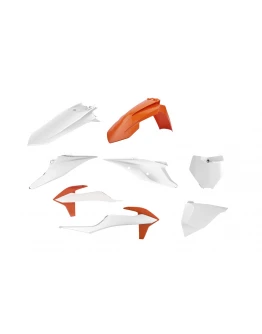 Kit plastice POLISPORT - KTM SX/SX-F '19-22 - Alb Portocaliu