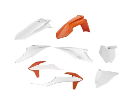 Kit plastice POLISPORT - KTM SX/SX-F '19-22 - Alb Portocaliu
