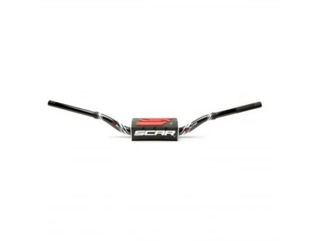 Ghidon SCAR 28,6 mm MCGRATH/SHORT - Negru/Alb burete - Negru/Alb/Rosu | S9172BKBK