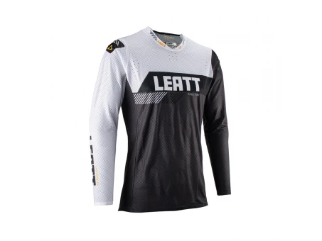 Tricou Leatt Moto 5.5 Ultraweld Jersey Graphite - Negru/Alb