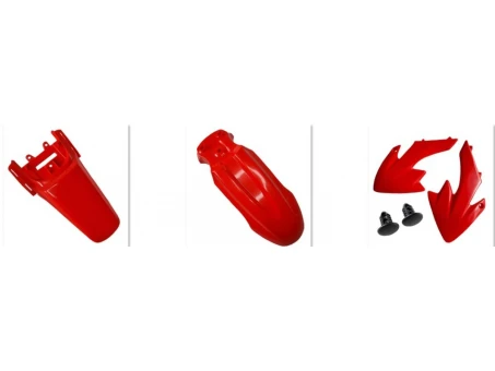 Kit complet plastice UFO HONDA CRF 50 04-23, culoare OEM (Rosu/Alb) | HO36004999
