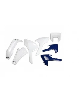 Kit complet plastice UFO HUSQVARNA TX/TE/FE '17-'19 Z culoare OEM (Alb/Albastru) (HU621E999)