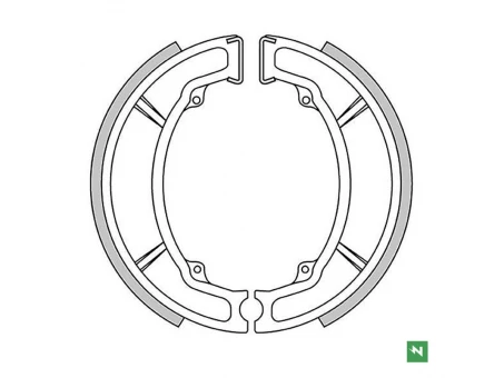 NEWFREN SZCZĘKI HAMULCOWE TYŁ YAMAHA BELUGA 125 85-95, DT 125 74-87, DT 175 74-00, RD 125 75-87, SR 125 82-91, TT 350 85-89, TT 600 83-92, TZR 125 87-89, XT 125 76-83, XT 350 85-90, XV 250 89-94, YZ 100/125/250/490 76-84 (1 | GF1105