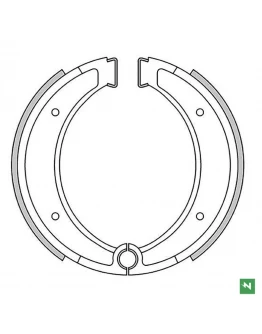 Set saboti frana NEWFREN - fata/spate HUSQVARNA AE 500 '84-, CR 125 '81-'84, CR 240/250/390, CR 430 '81-'81, CR 490 '83-, (162X25MM)