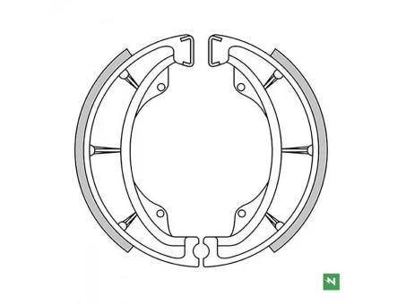 NEWFREN SZCZĘKI HAMULCOWE TYŁ KAWASAKI KLR 600 84-94, KX 500/250 82-86, KX 125 74-80, KH 125 82-98, BN 125 ELIMINATOR 00-07, AR 125 82-94, SUZUKI EN 125 05-09, GN 125 82-05, GN 250 85-97, GZ 125 98-11, RM 500 83-86, VL 125 0 | GF1147