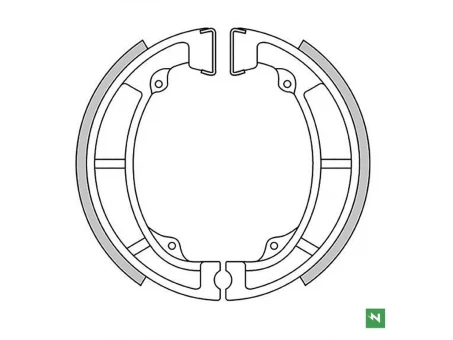 NEWFREN SZCZĘKI HAMULCOWE PRZÓD KAWASAKI KDX 175 80-82, KE 125/175 76-85, KL 250 80-84, KLX 250 79-80, KX 125 74-80 (120X28MM) | GF1148