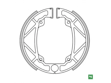 NEWFREN SZCZĘKI HAMULCOWE PRZÓD KTM MX 125/250 83, MX 500 82, (140X25MM) | GF1159